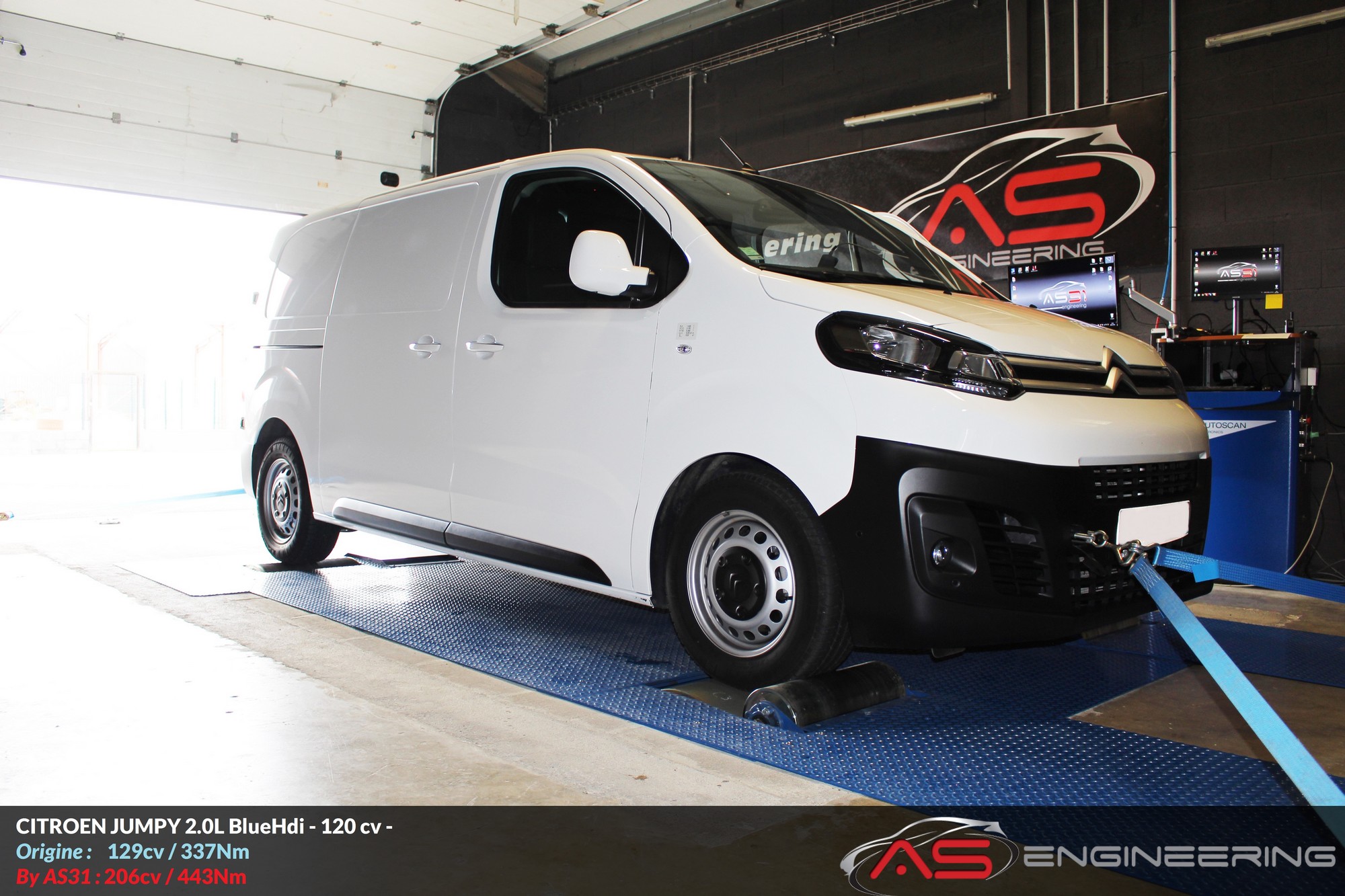 CITROEN JUMPY 2.0L BLUEHDI 120cv AS31, reprog moteur proche Toulouse