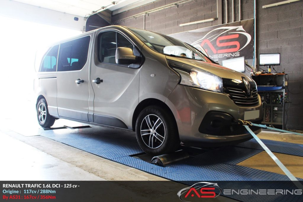 Reprogrammation moteur véhicule Renault Trafic 2017 1.6L DCI 125CV