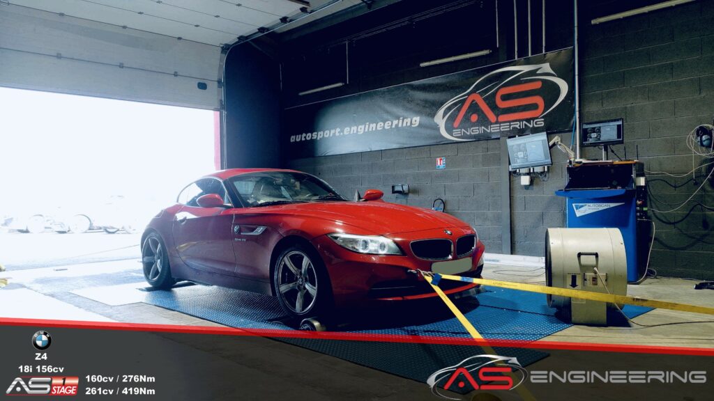 Reprogrammation moteur Stage 1 BMW Z4 18i 156cv à Toulouse chez Autosport31