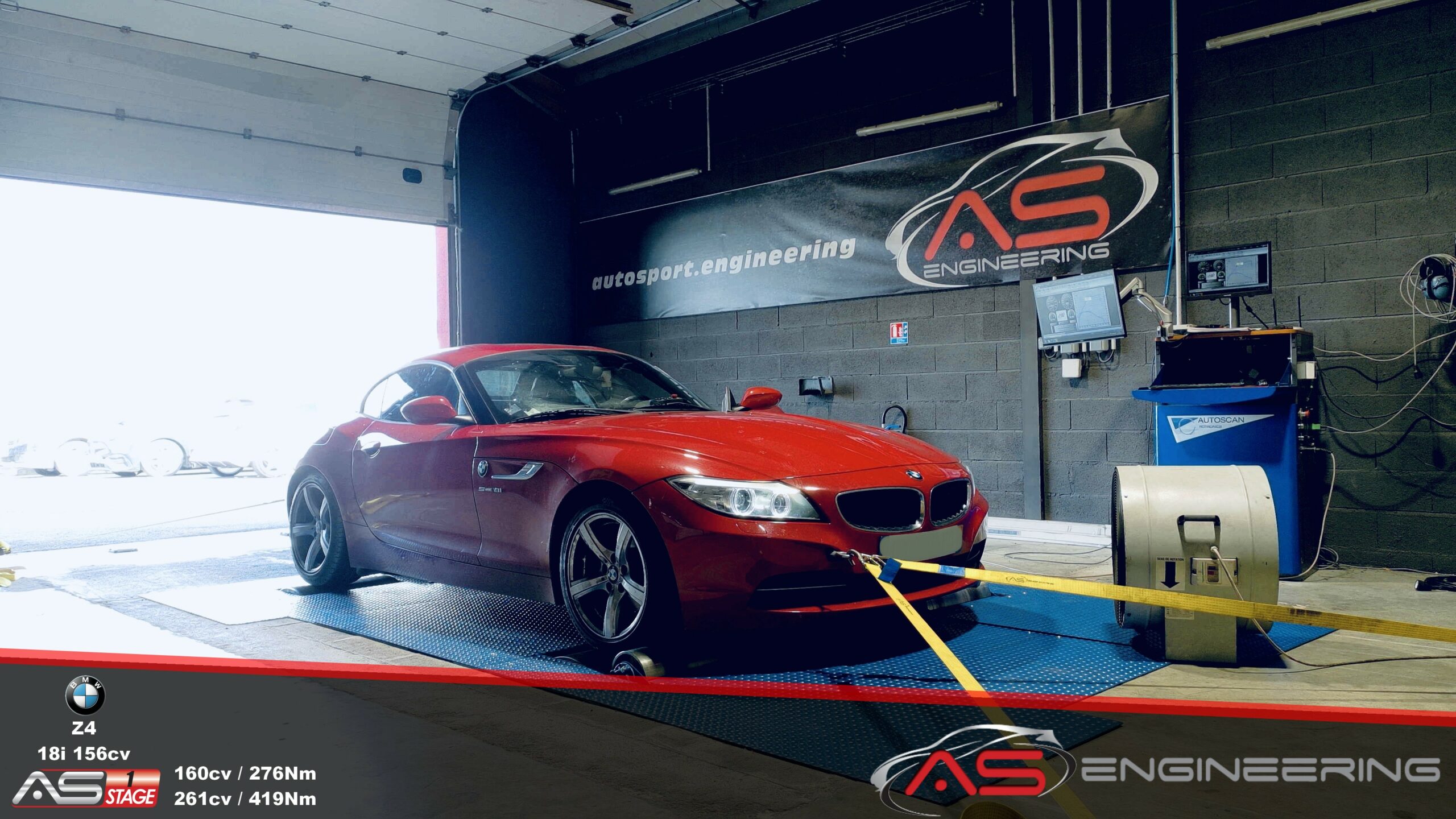 Reprogrammation moteur Stage 1 BMW Z4 18i 156cv à Toulouse chez Autosport31