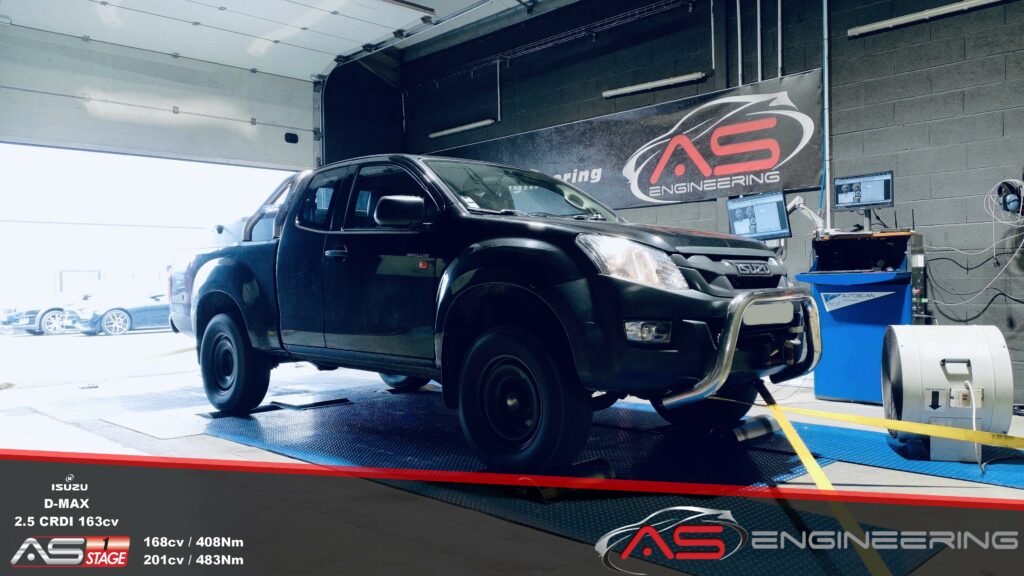 Reprogrammation moteur Stage 1 Isuzu D-Max 2.5 CRDI 163cv à Toulouse chez Autosport31